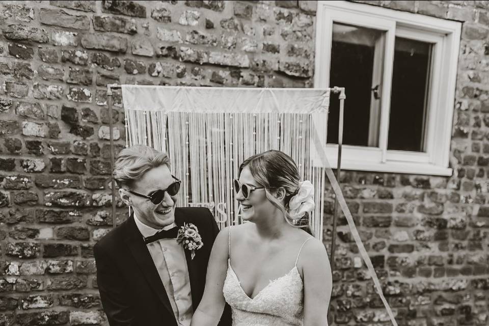 Post-wedding laughs