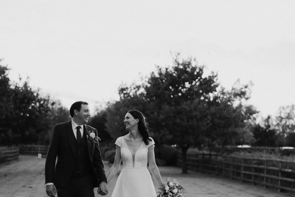 Mythe barn wedding