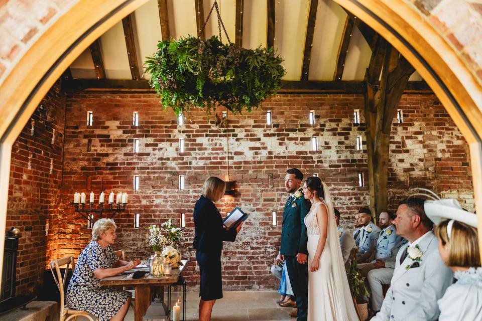 Cribbs & Co wedding ceremony