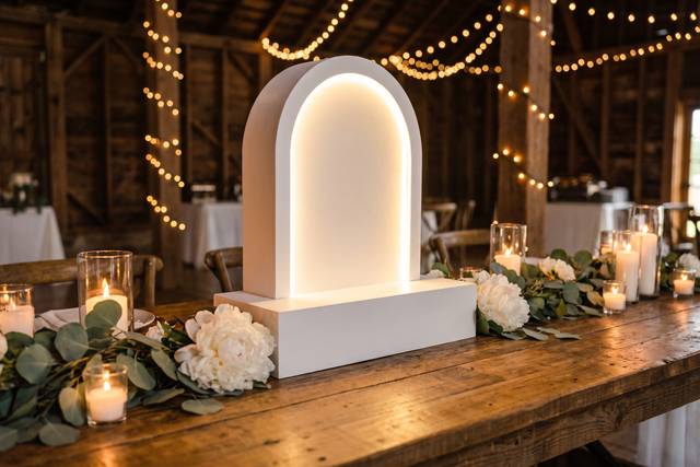 LED Audio Guestbook Stand
