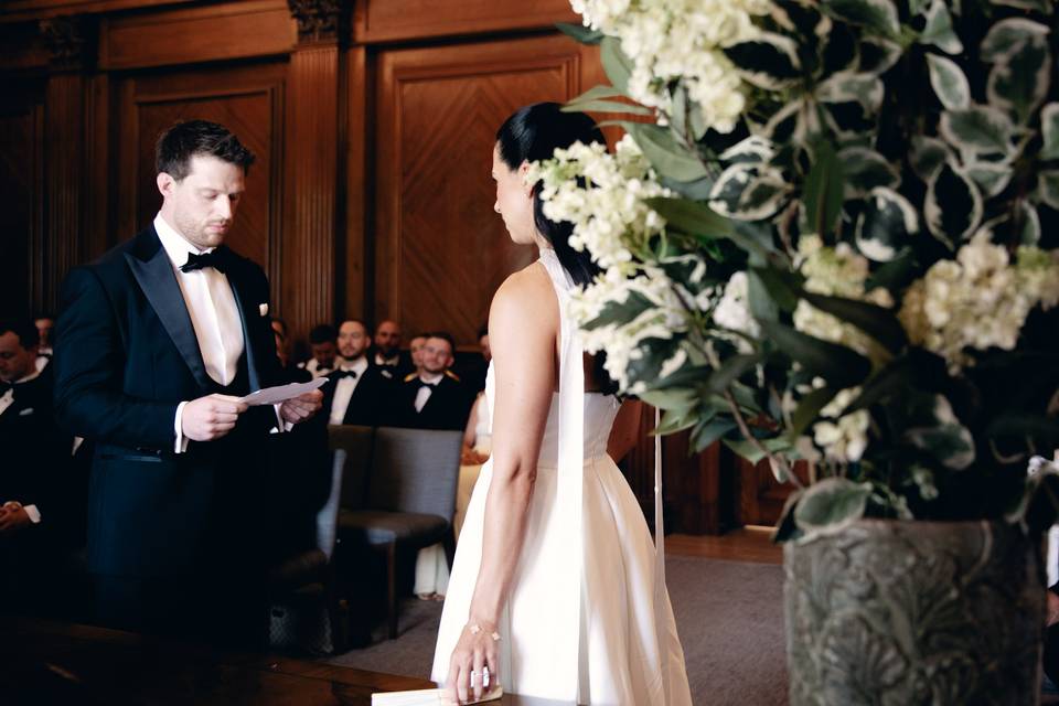 Civil wedding Marylebone Hall