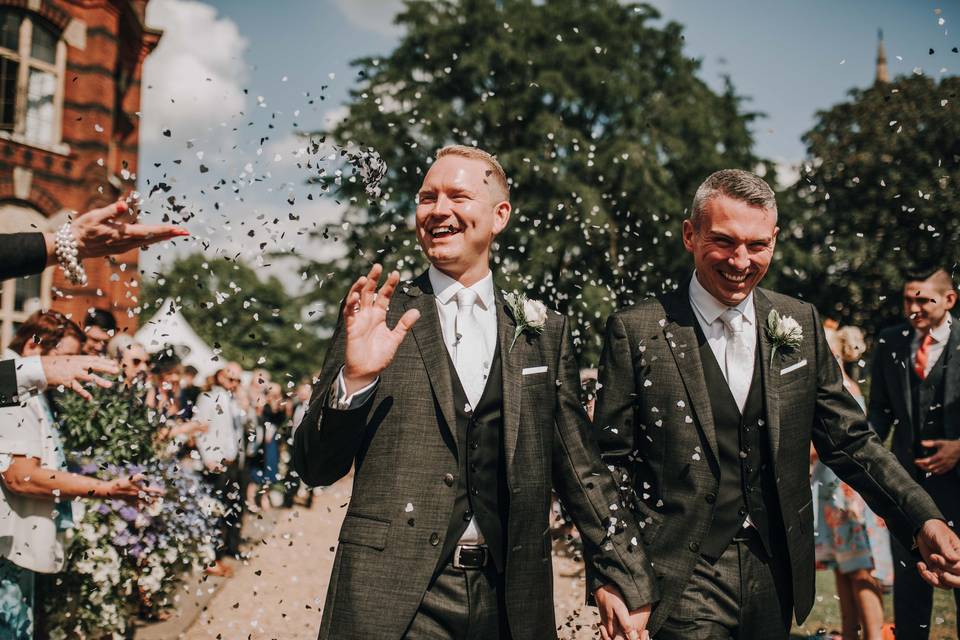 Confetti in the Square gardens