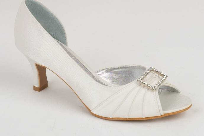 Ivory wide fitting bridal shoes