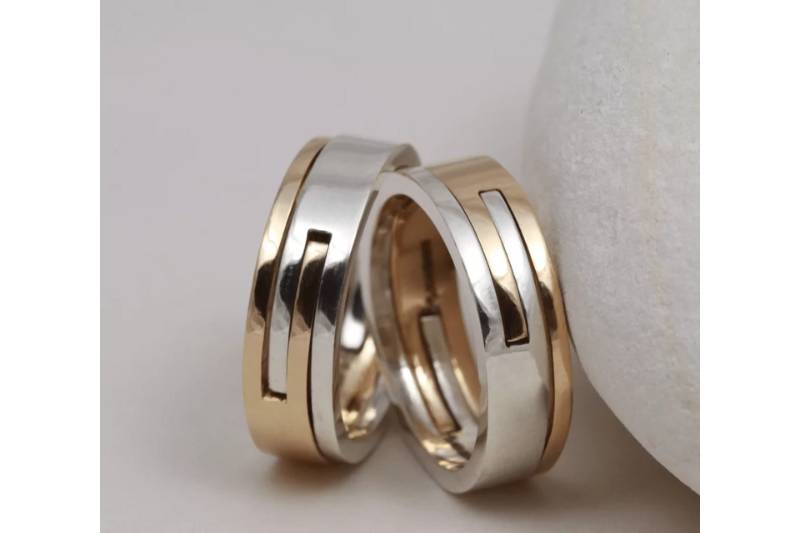 Bespoke matching wedding rings