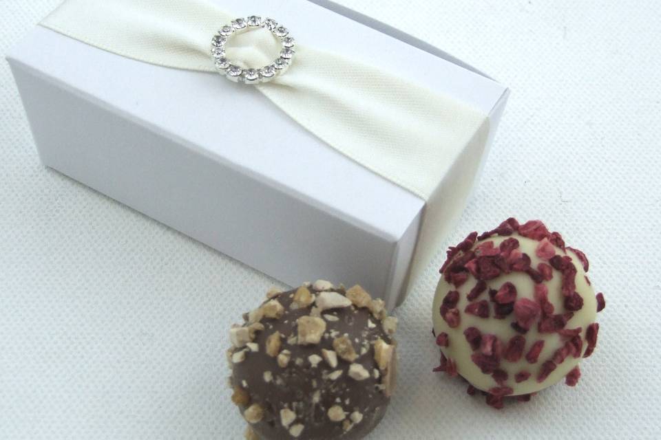 2 truffle box with diamante