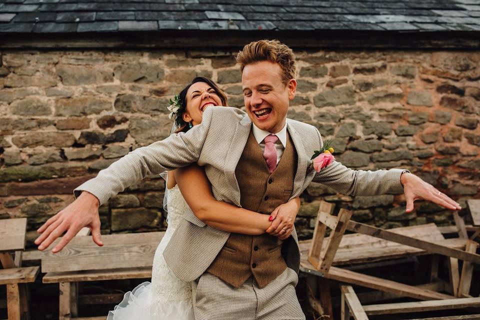 Newlyweds goofing around - RooFilms