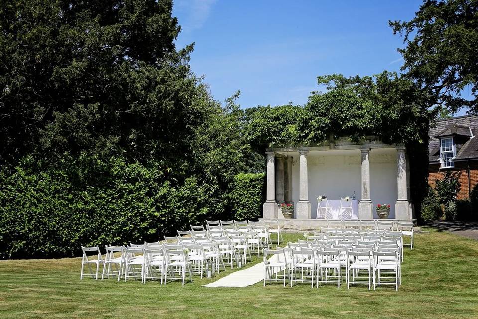 Ceremony setup