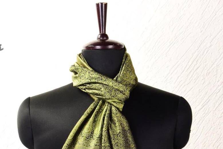 Hand woven silk scarves