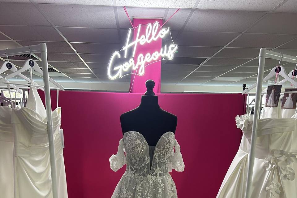 Off the peg wedding dress