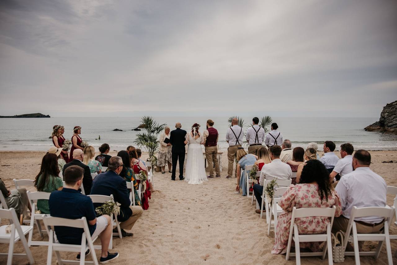 lusty glaze private beach weddings