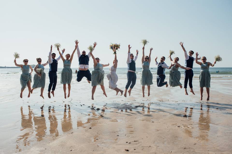 Lusty Glaze Beach Wedding