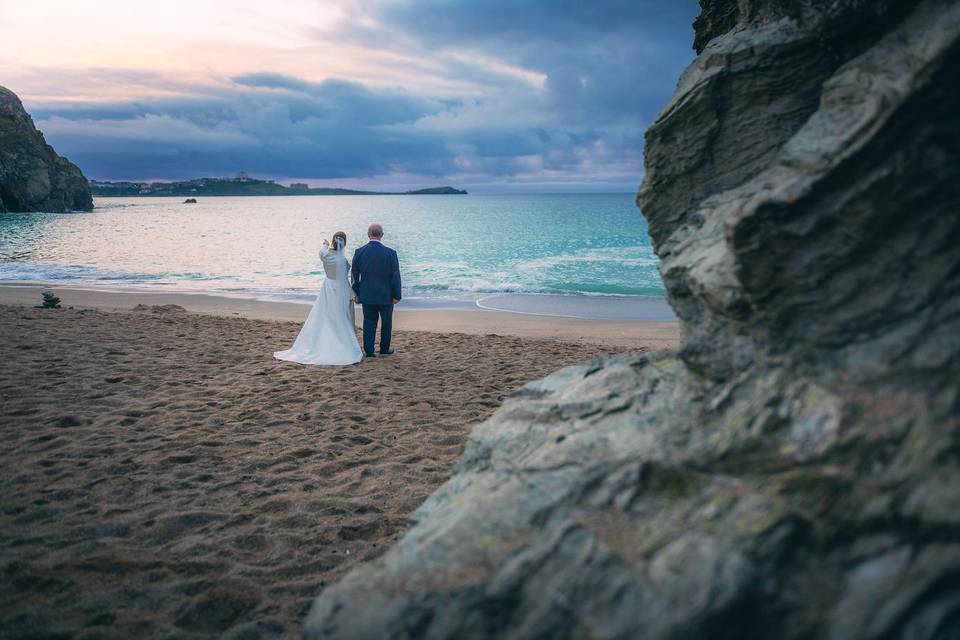 Lusty Glaze Beach Wedding