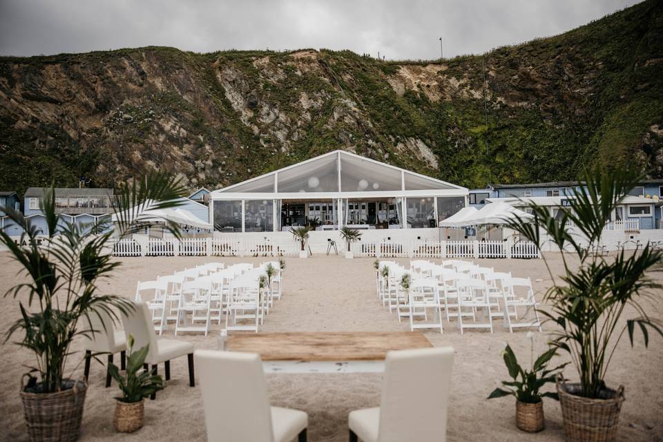 Lusty Glaze Beach Wedding