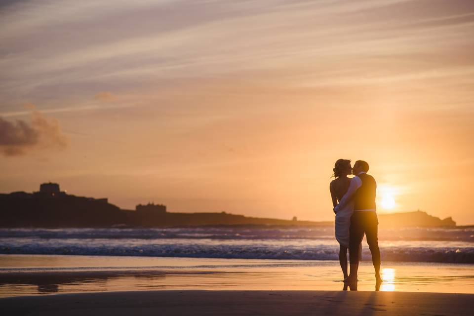 Lusty Glaze Beach Wedding