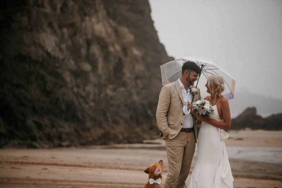 Lusty Glaze Beach Wedding