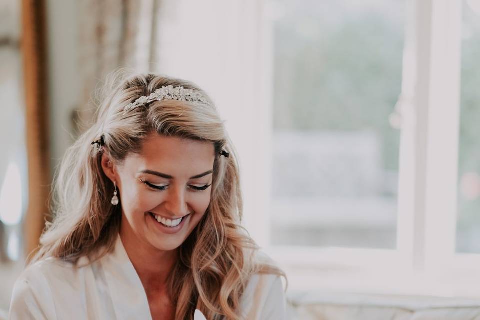 Smiling bride