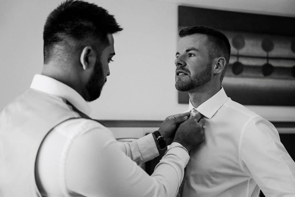 Groom prep