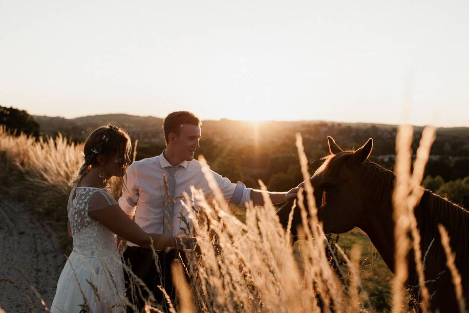 The newlyweds