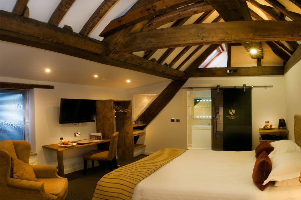 The Beams bedroom