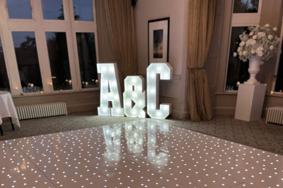 Dance Floor & Letters