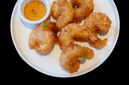 King prawns in batter