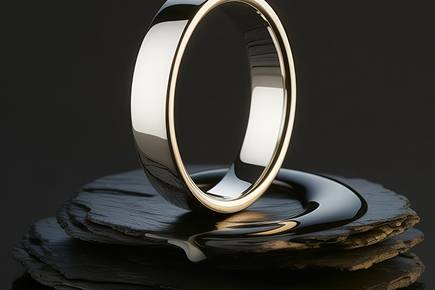 Classic polished wedding band