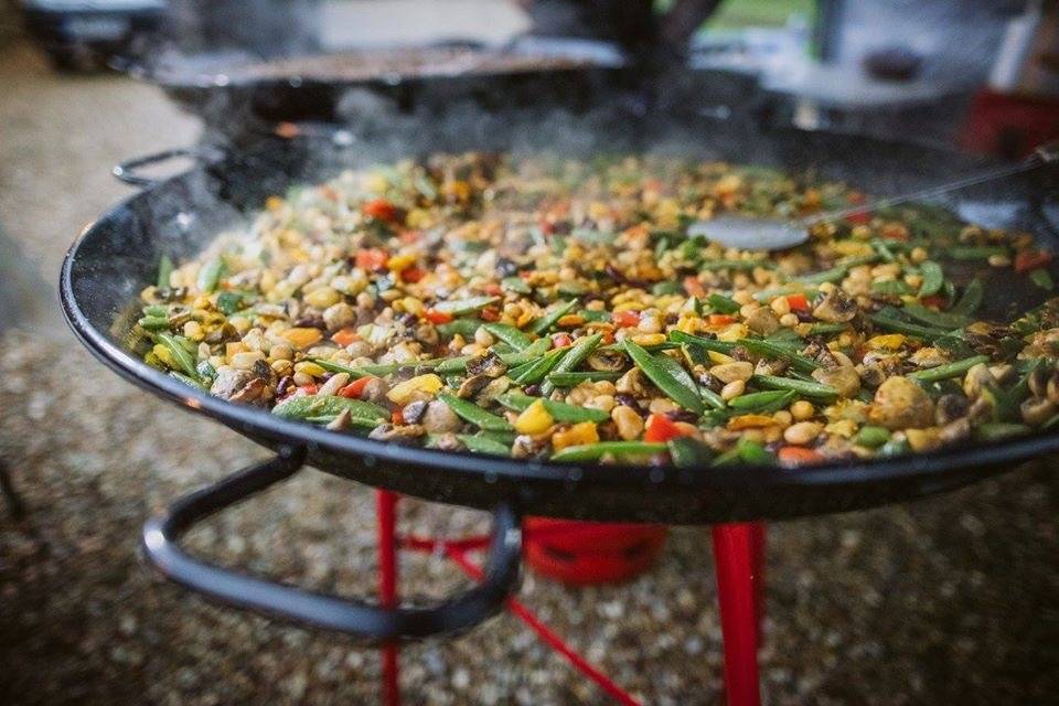 Paella evening food