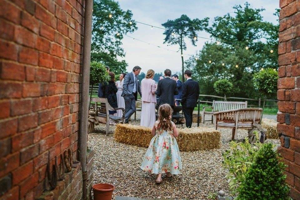 Pretty floral bridesmaid's dress