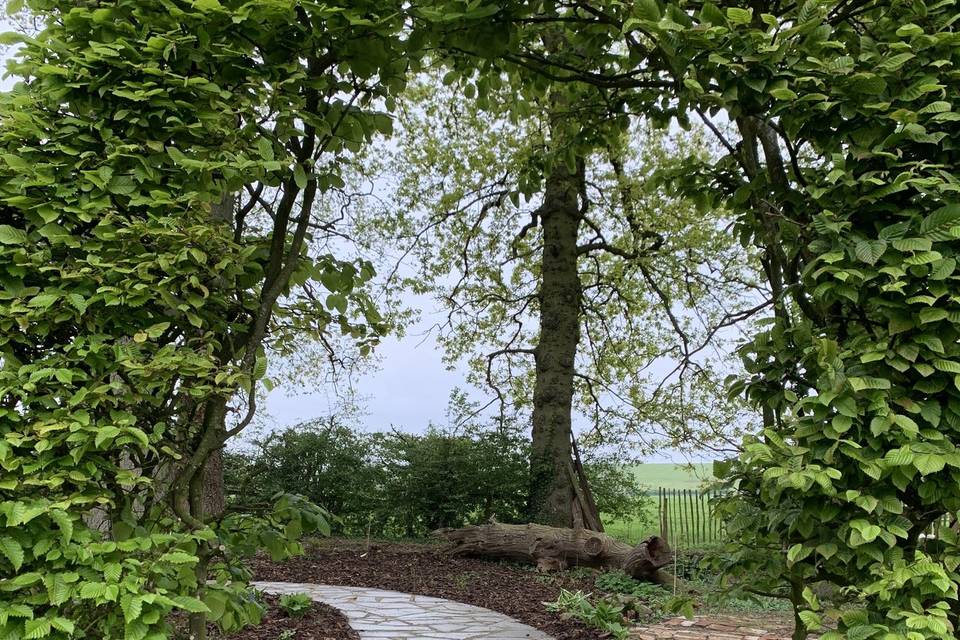 Heading to ceremony area