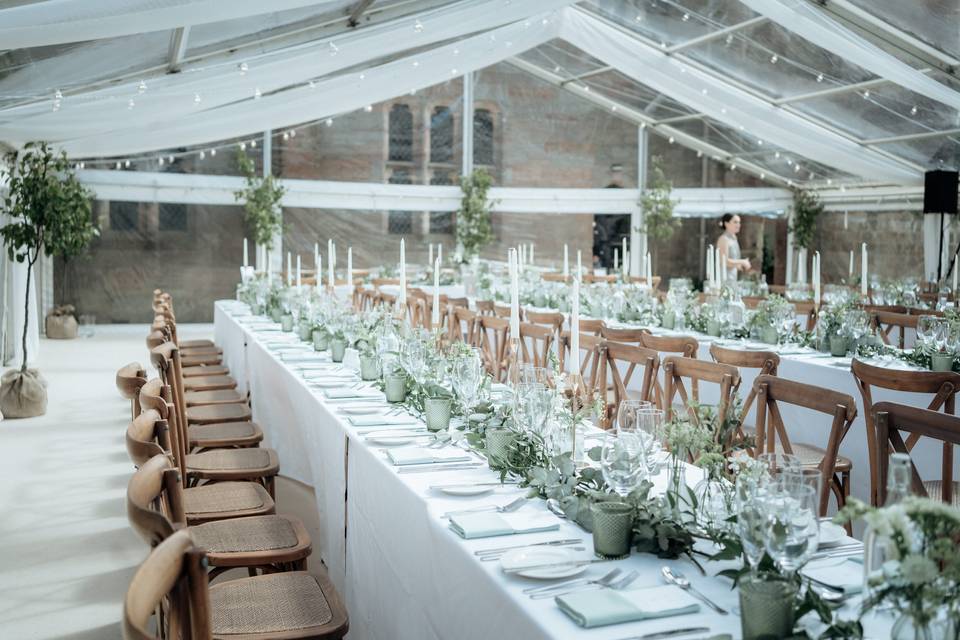Clear elegant marquee
