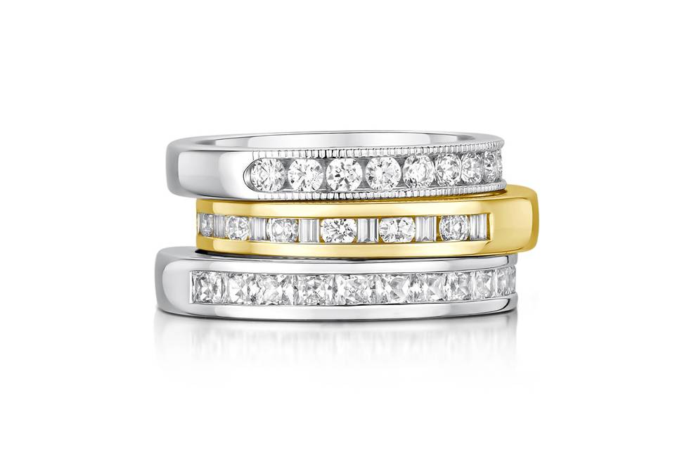 Round diamond Bands