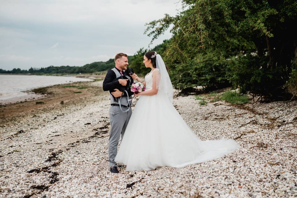 Photo session by the water