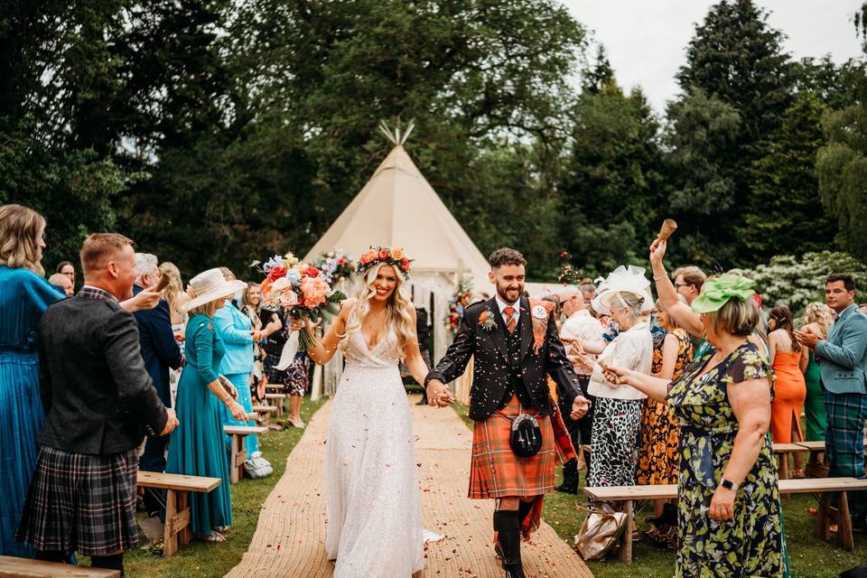 Walking down the aisle