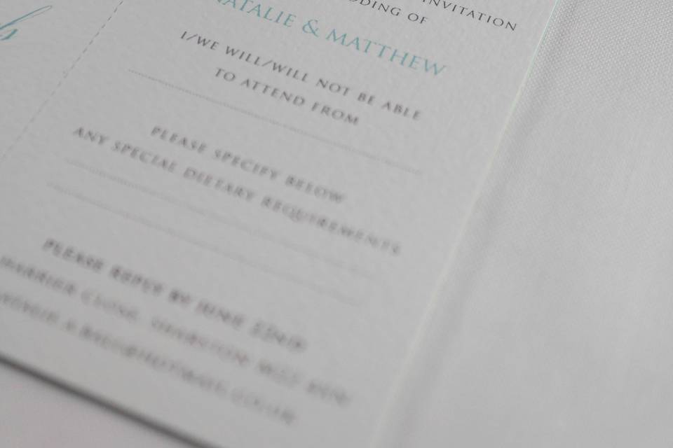 Tiffany Invitation (RSVP)