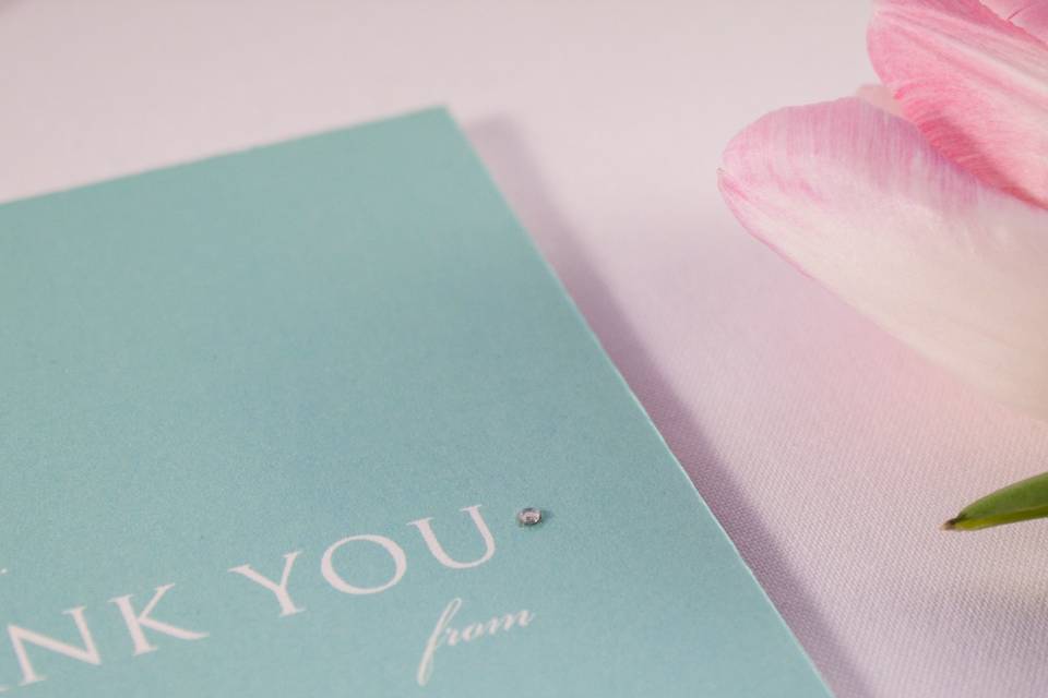 Tiffany Thank You Card