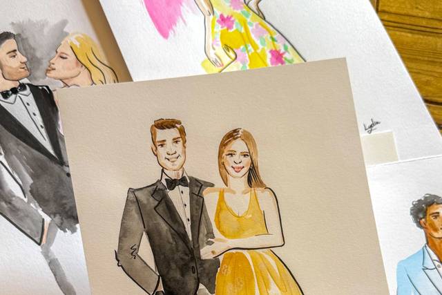 Live Illustration of guests