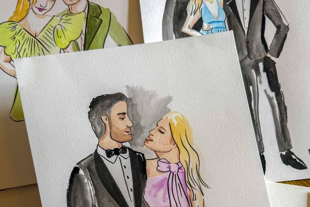Live Illustration of guests