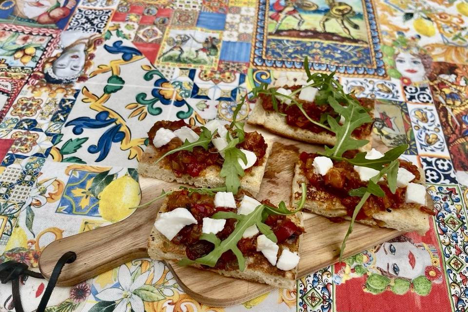Bruschetta caponata