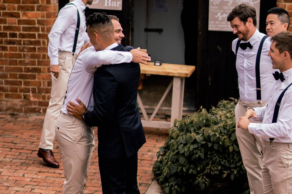 Meeting the groom