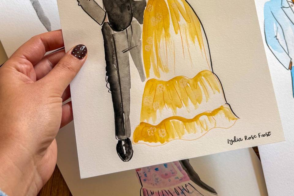 Live Illustration of guests