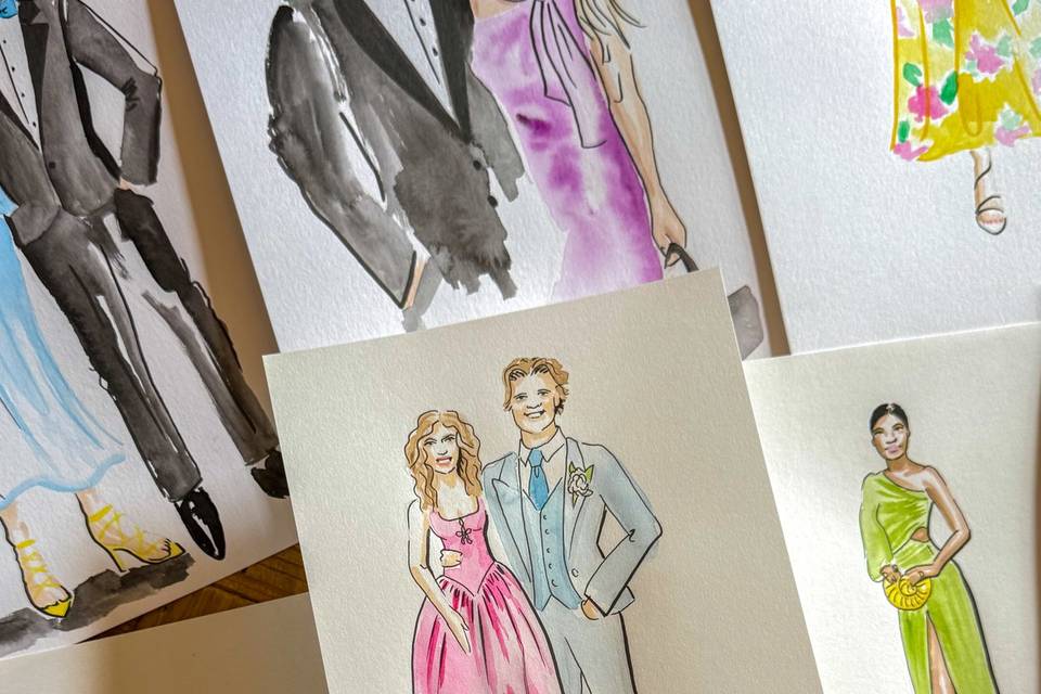 Live Illustration of guests