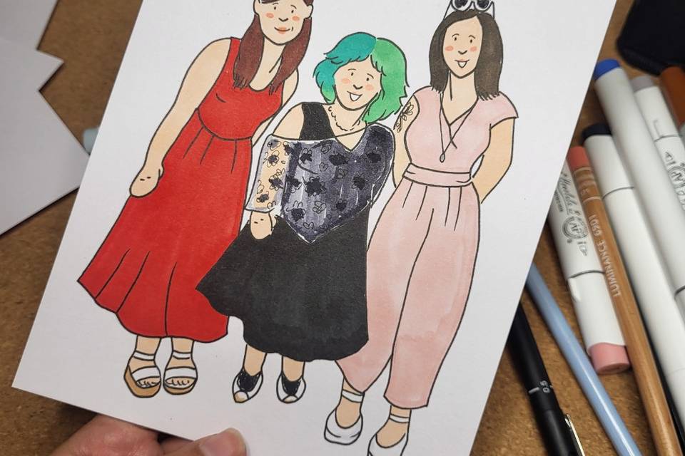 Live illustration Dorset