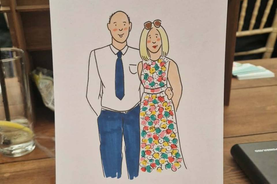 Live wedding artist