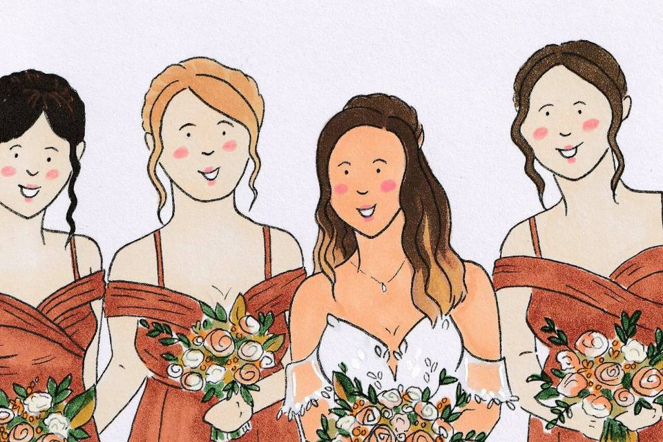 Wedding Illustrator in Devon