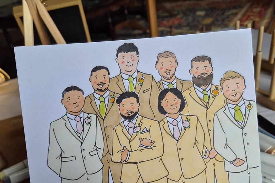 Live wedding artist
