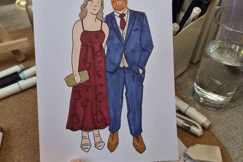 Live illustration Cornwall