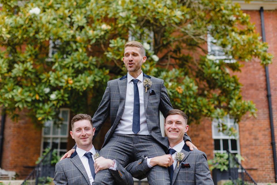 Groom and groomsmen