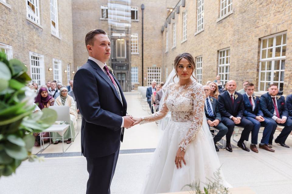 Bride and groom ceremony