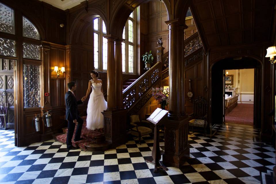 Tylney Hall Mansion House staircase