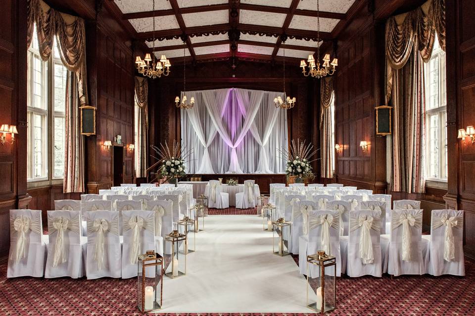 Elegant ceremony space